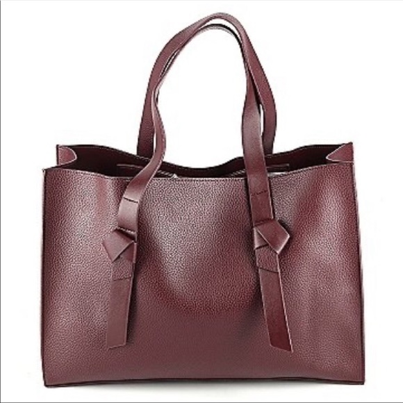 Rachel Zoe Burgundy Tote Bag - Picture 6 of 12